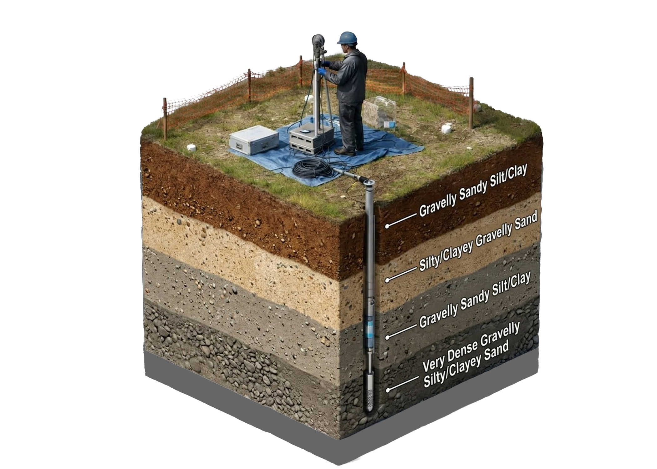 Borehole Testing for Precise Ground Values